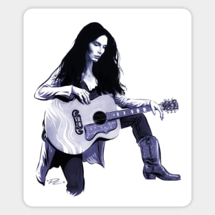 Emmylou Harris - An illustration by Paul Cemmick Sticker